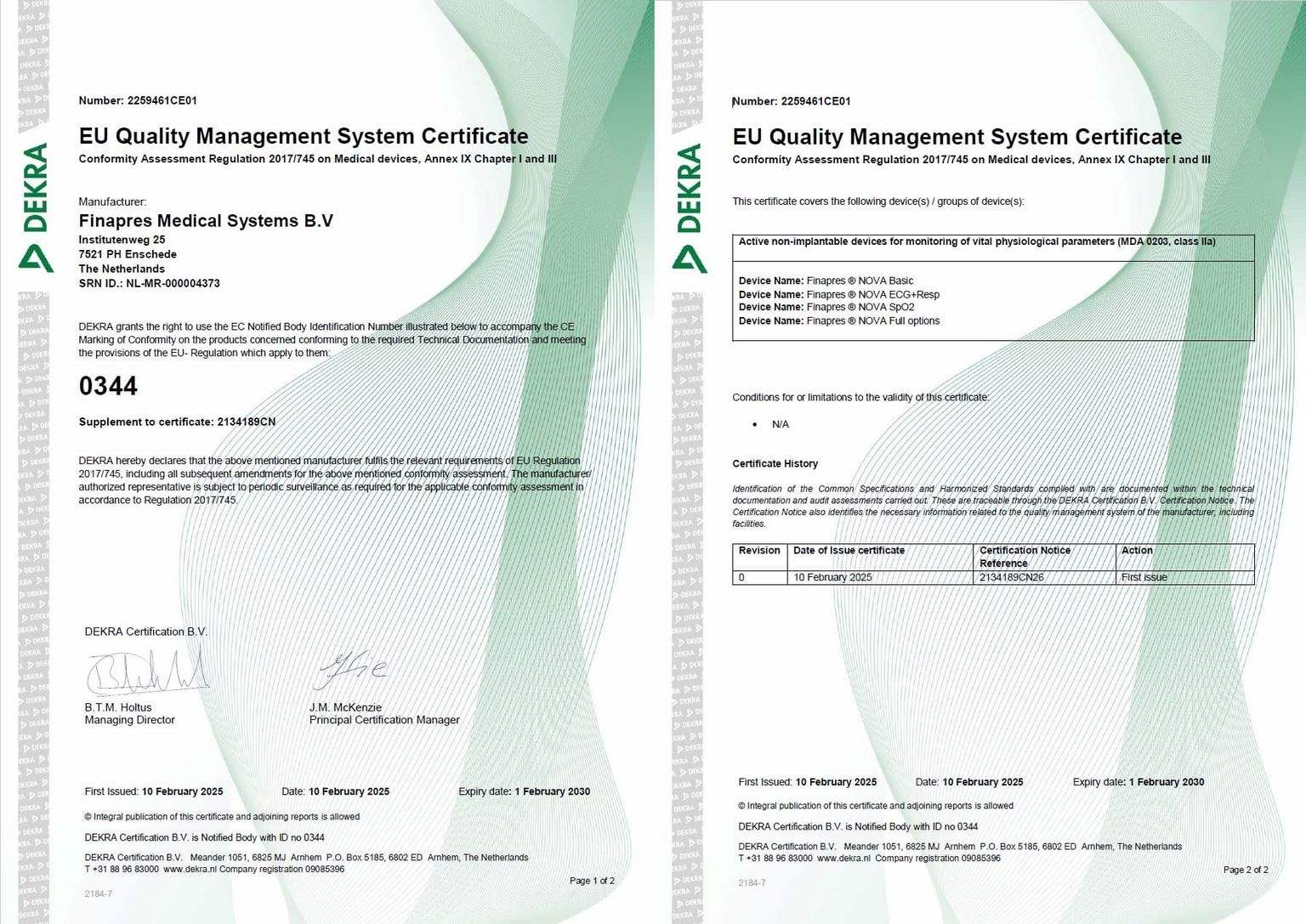 MDR Certificate
